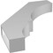 Ekena Millwork 4-in. W x 26-in. D x 34-in. H Balboa Architectural Grade PVC Knee Brace BRCP04X26X34BOA - alternate 4
